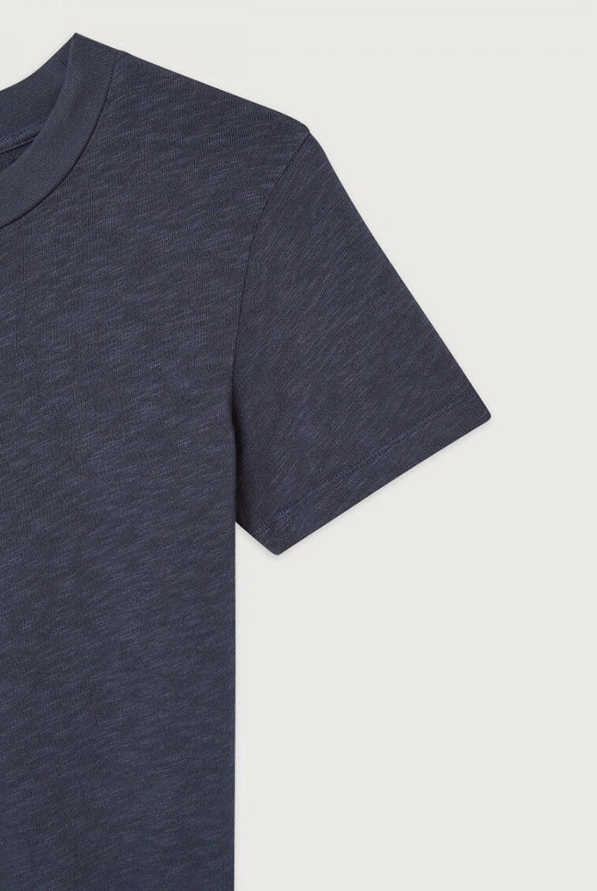 Bawełniany granatowy T-shirt SONOMY Navy Blue American Vintage