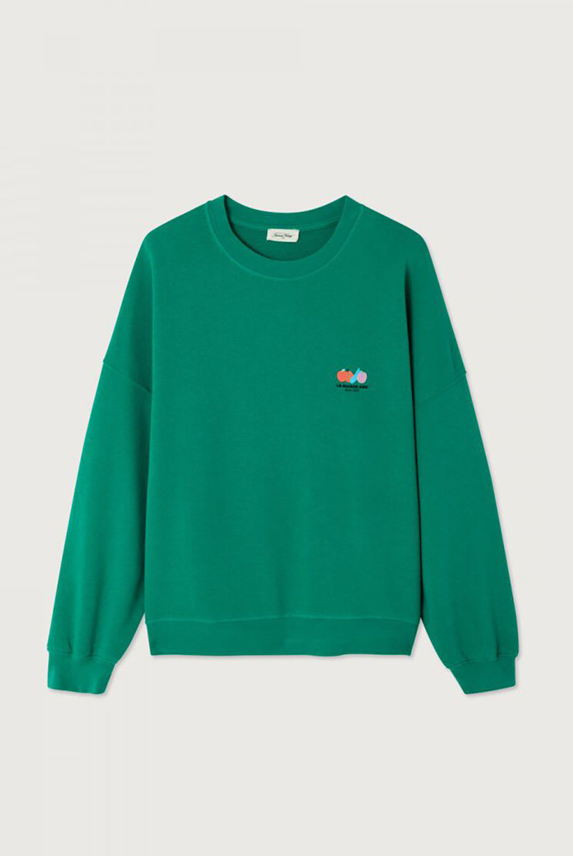 Luźna, bawełniana bluza ATU03 francuskiej marki American Vintage z długimi, raglanowymi rękawami i okrągłym dekoltem. Wykończona ściągaczami. Wykonana z miękkiej, bawełnianej tkaniny. Jest niezbędnym elementem codziennej garderoby, zaprojektowana z myślą o całorocznym noszeniu.
-Oversizowy krój
-Lekka, elastyczna bawełna
-Zamów bluzę w swoim standardowym rozmiarze