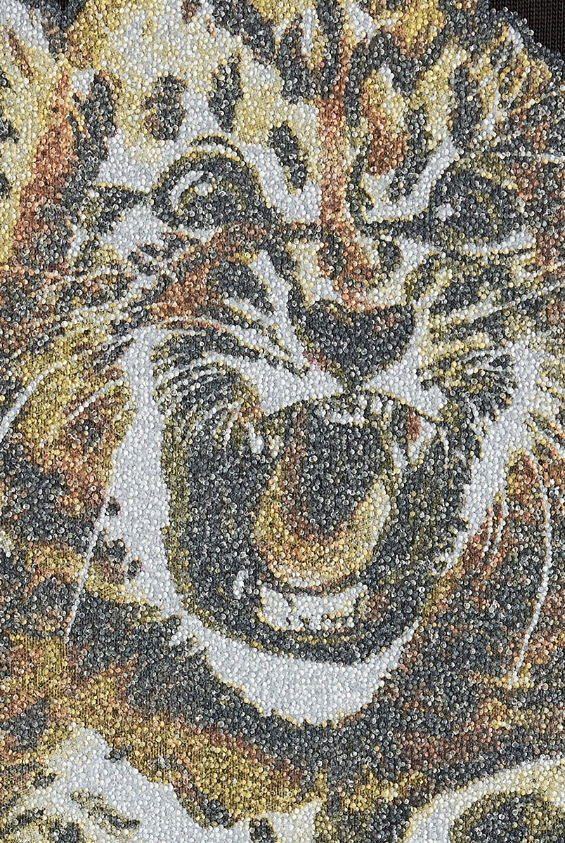 Oversizowy, ciemnoszary, bawełniany T-shirt Tiger Caviar GANNI Phantom z okrągłym dekoltem i krótkim, szerokim rękawem. Z przodu posiada kryształkową grafikę tygrysa oraz kryształkowe logo GANNI. Wykonany z grubej i miękkiej bawełny organicznej. Idealny z jeansami lub spódnicą.
-100% bawełna organiczna
-Fason OVERSIZE - jeśli chcesz uzyskać oversizowy efekt zamów koszulkę w swoim standardowym rozmiarze. Jeśli chcesz żeby był luźny, ale nieco bardziej przylegający - zamów go w mniejszym rozmiarze