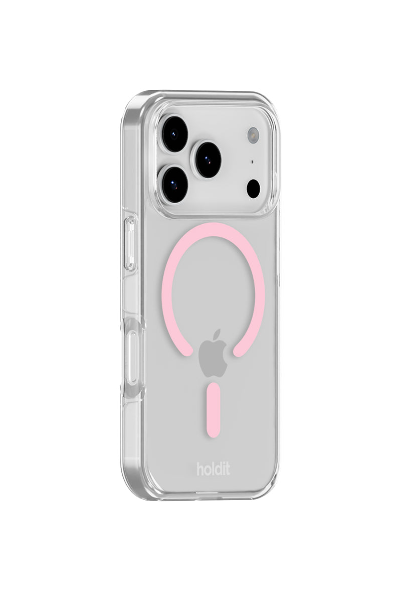 Silikonowe etui MagSafe Pink Ring charakteryzuje się minimalistycznym designem i komfortowym wykończeniem, które zakrywa przyciski głośności i krawędzie. Dzięki wbudowanym magnesom kompatybilnym z MagSafe możesz łatwo korzystać z ładowania bezprzewodowego. Wykonane jest w 100% z PC/TPC z recyklingu z certyfikatem GRS.
Produkt wegański.