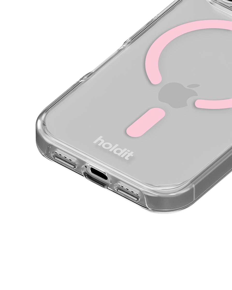 Silikonowe etui MagSafe Pink Ring charakteryzuje się minimalistycznym designem i komfortowym wykończeniem, które zakrywa przyciski głośności i krawędzie. Dzięki wbudowanym magnesom kompatybilnym z MagSafe możesz łatwo korzystać z ładowania bezprzewodowego. Wykonane jest w 100% z PC/TPC z recyklingu z certyfikatem GRS.
Produkt wegański.