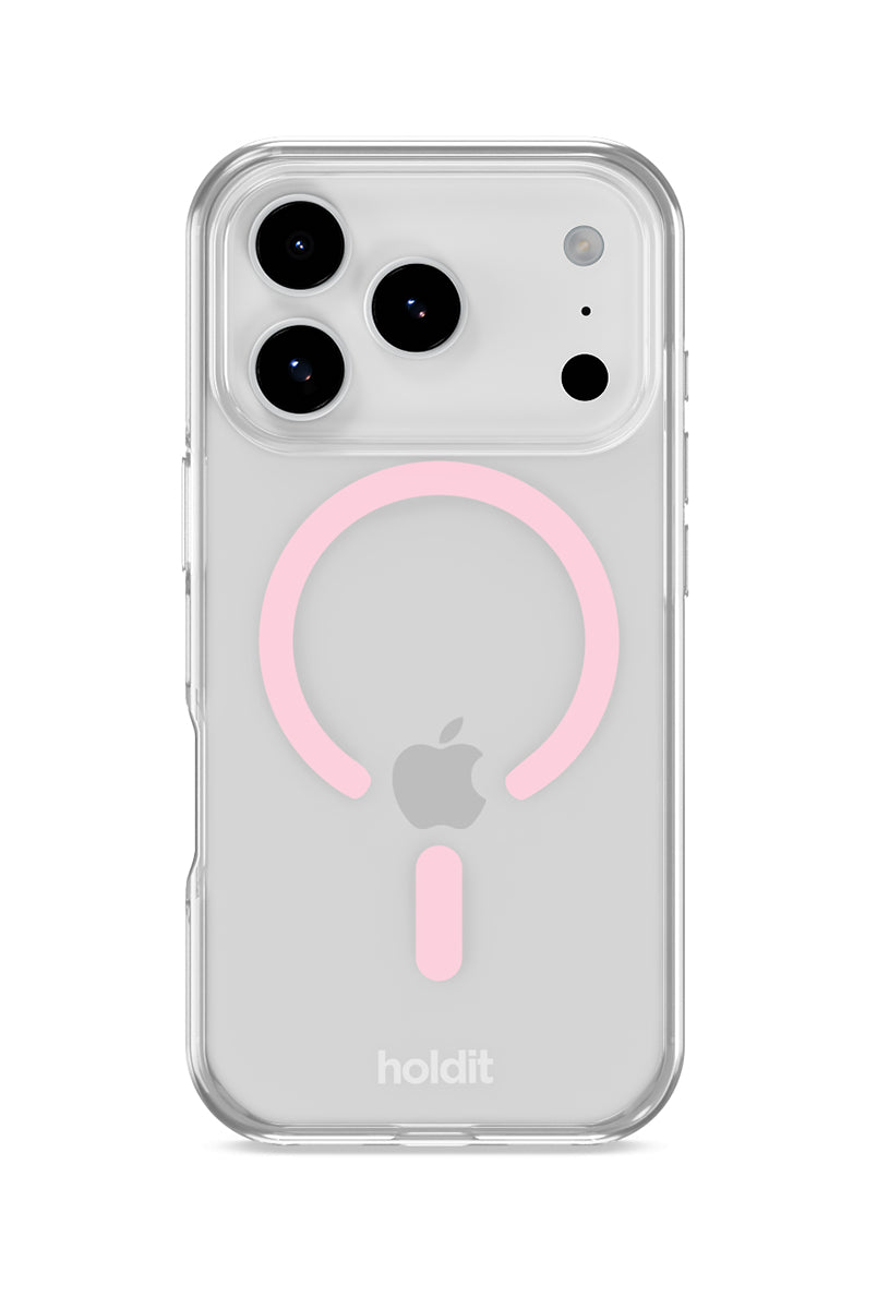 Silikonowe etui MagSafe Pink Ring charakteryzuje się minimalistycznym designem i komfortowym wykończeniem, które zakrywa przyciski głośności i krawędzie. Dzięki wbudowanym magnesom kompatybilnym z MagSafe możesz łatwo korzystać z ładowania bezprzewodowego. Wykonane jest w 100% z PC/TPC z recyklingu z certyfikatem GRS.
Produkt wegański.