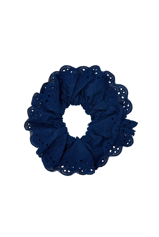 Duża, materiałowa, koronkowa gumka do włosów scrunchie Lace Pico Copenhagen. 