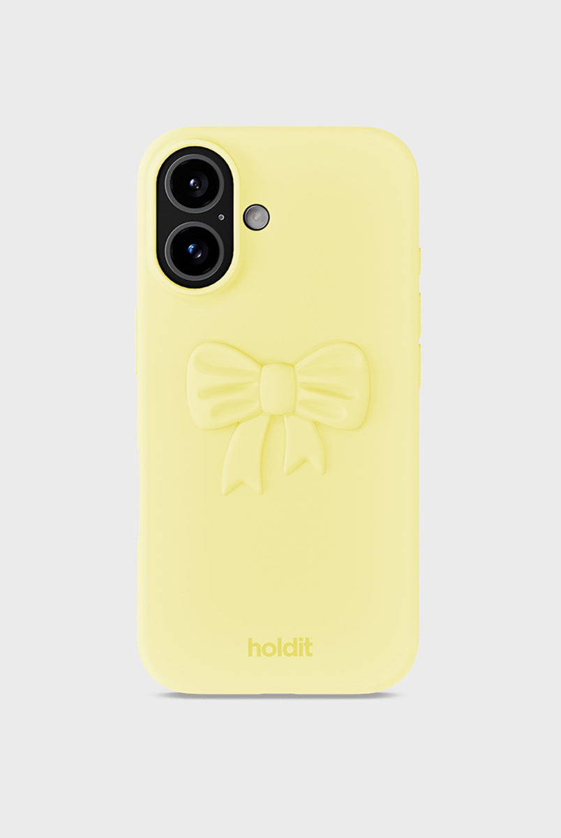 Miękka, silikonowa naklejka Bow Lemonade z wypukłym wzorem, tworzącym unikalny efekt 3D. Przyklej ją do swojego telefonu, laptopa lub notesu za pomocą klejącego tyłu. Dopasuj ją do silikonowego etui w tym samym odcieniu lub w kontrastującym kolorze.