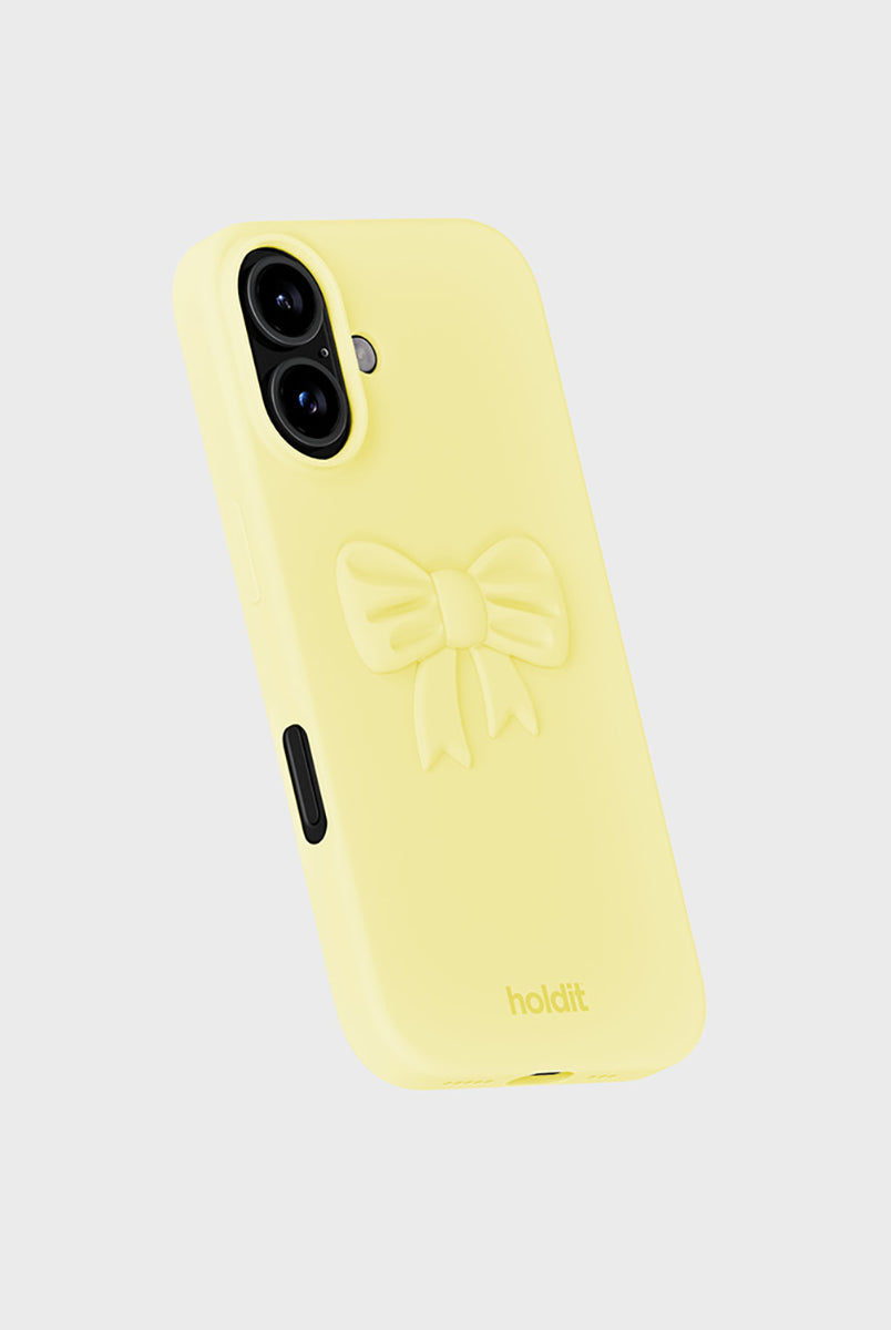 Miękka, silikonowa naklejka Bow Lemonade z wypukłym wzorem, tworzącym unikalny efekt 3D. Przyklej ją do swojego telefonu, laptopa lub notesu za pomocą klejącego tyłu. Dopasuj ją do silikonowego etui w tym samym odcieniu lub w kontrastującym kolorze.