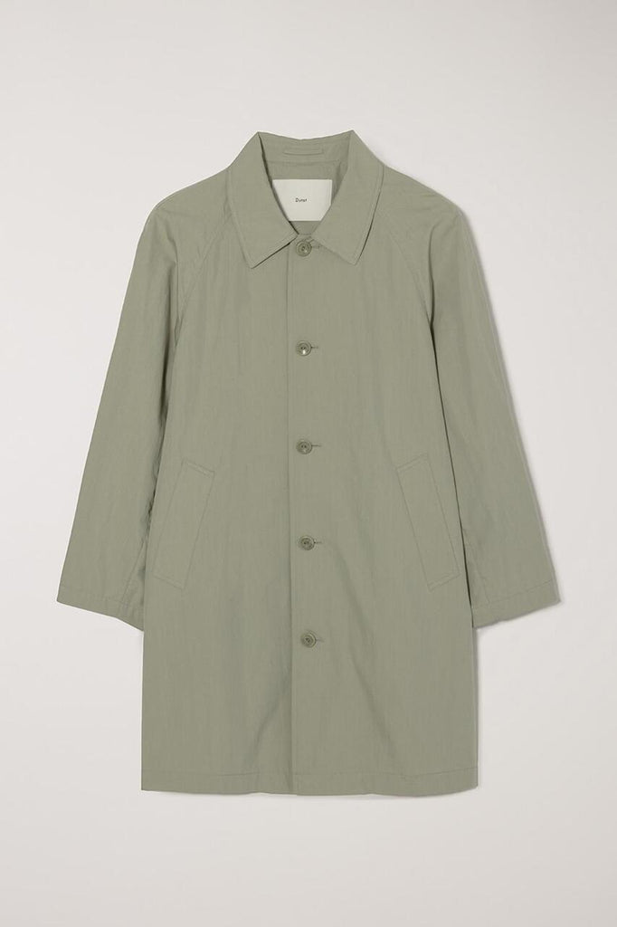 krótki, zielony, cienki płaszcz z kołnierzem April Shower Half Trench Dunst