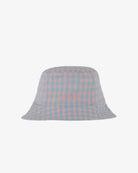 Letni, przewiewny kapelusz typu Bucket Hat SUI AVA z pięknym wzorem w kratkę. Z przodu posiada haftowane logo marki, a miękki materiał zapewnia całodzienny komfort.