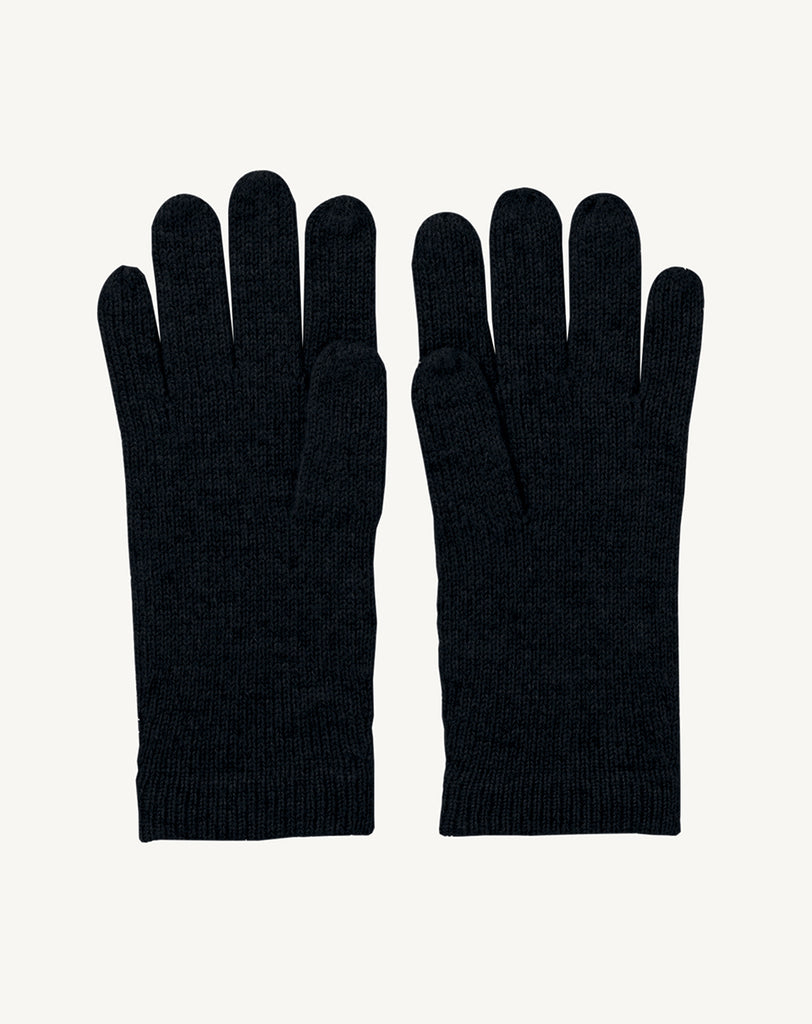 Czarne, ciepłe rękawiczki Eric Bompard AK7N Noir wykonane w 100% z kaszmiru. Są niezbędnym elementem stylizacji w sezonie jesienno-zimowym.&nbsp;