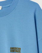 Luźny, oversizowy, prosty longsleeve FGIX02 American Vintage z szerokim rękawem I okrągłym dekoltem. Wykonany z grubej, mięsistej bawełny. N