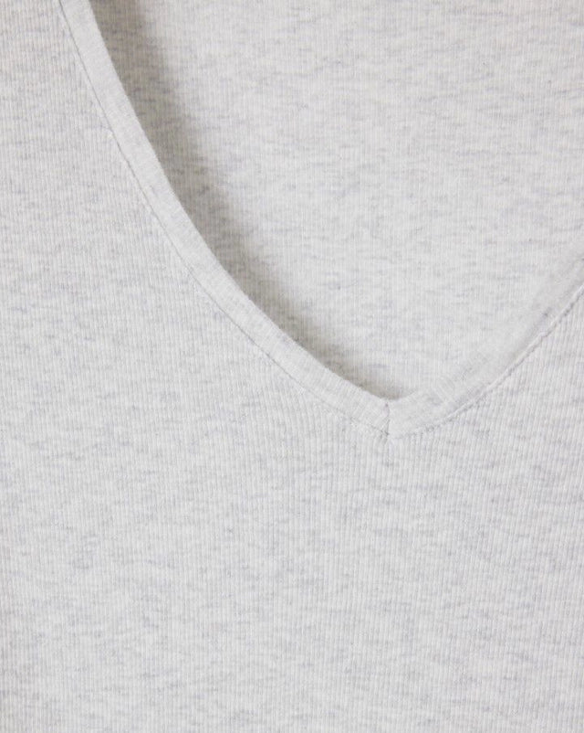 Szary bawełniany Longsleeve MASSACHUSETTS Gris Chine American Vintage