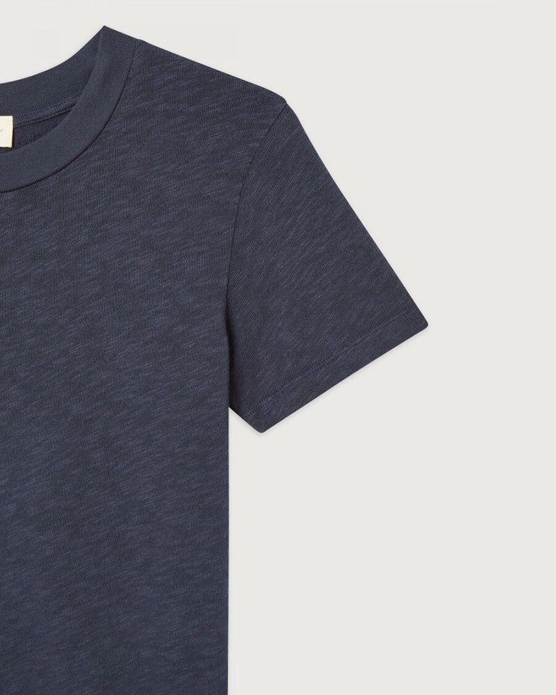 Bawełniany granatowy T-shirt SONOMY Navy Blue American Vintage
