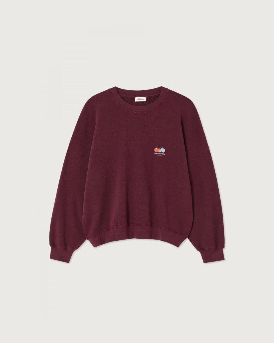Luźna, bawełniana bluza ATU03 francuskiej marki American Vintage z długimi, raglanowymi rękawami i okrągłym dekoltem. Wykończona ściągaczami. Wykonana z miękkiej, bawełnianej tkaniny. Jest niezbędnym elementem codziennej garderoby, zaprojektowana z myślą o całorocznym noszeniu. -Oversizowy krój -Lekka, elastyczna bawełna -Zamów bluzę w swoim standardowym rozmiarze