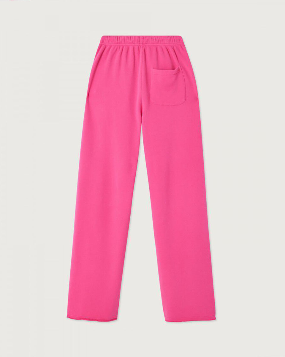 Luźne spodnie dresowe ATU05 Girly francuskiej marki American Vintage z elastyczną talią ze ściąganym sznurkiem i prostą nogawką. Mają dwie kieszenie z przodu i jedną kieszeń naszywaną z tyłu. Wykonane z miękkiej bawełny.&nbsp;