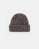 Brązowa, gruba, wywijana czapka beanie Knitted CLOSED z prążkowaną fakturą. Wykonana w 100% z wełny.