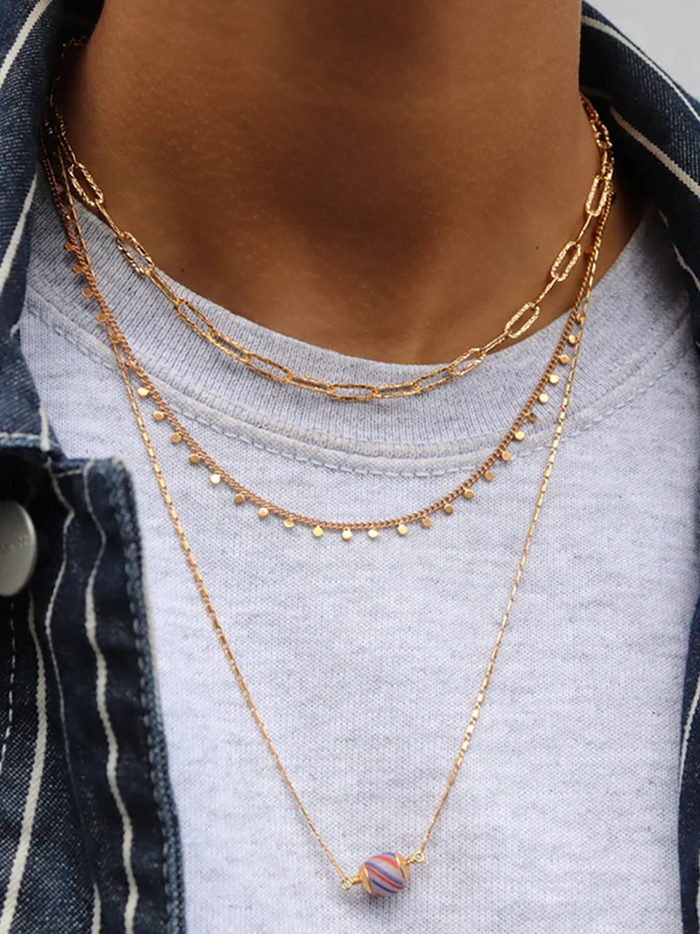 Piękny naszyjnik Emerson Gold Pico Copenhagen z małymi monetami.

Bez niklu.