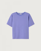 Luźny, oversizowy, prosty t-shirt FIZ02 American Vintage z krótkim, szerokim rękawem i okrągłym dekoltem. Wykonany z grubej, mięsistej bawełny.

-Jeśli chcesz uzyskać oversizowy efekt jak ten zaprezentowany na modelce - zamów t-shirt w swoim normalnym rozmiarze. Jeśli chcesz żeby był nieco bardziej przylegający - zamów koszulkę w mniejszym rozmiarze.