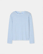 Luźny longsleeve Basic marki CLOSED w niebiesko-białe paski. Bluzka ma okrągły dekolt, długie rękawy i opadające ramiona. Wykonana z bardzo miękkiej i przyjemnej dla skóry tkaniny z bawełną i modalem. Załóż longsleeve do jeansów, lnianych spodni czy ulubionych szortów.&nbsp;

-Luźny fason

-Wykonany z miękkiej tkaniny

-Zamów longsleeve w swoim standardowym rozmiarze