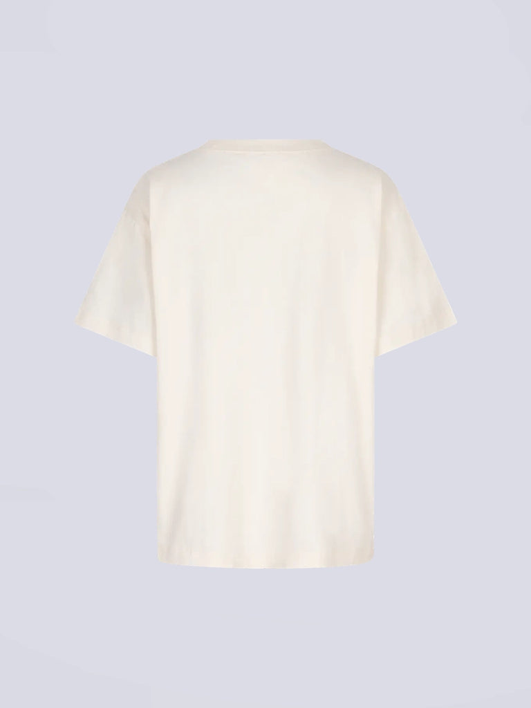 Luźny t-shirt o prostym kroju Josie Love Stories z dużym, kontrastowym napisem. Koszulka ma prosty krój i okrągły dekolt. Wykonana z miękkiej bawełny