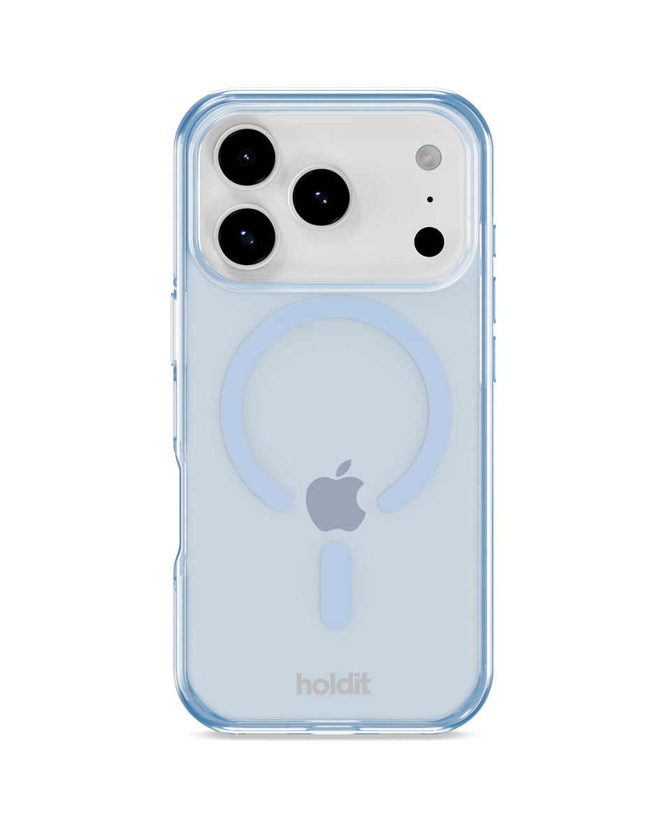 Silikonowe etui MagSafe Mineral Blue charakteryzuje się minimalistycznym designem i komfortowym wykończeniem, które zakrywa przyciski głośności i krawędzie. Dzięki wbudowanym magnesom kompatybilnym z MagSafe możesz łatwo korzystać z ładowania bezprzewodowego. Wykonane jest w 100% z PC/TPC z recyklingu z certyfikatem GRS.&nbsp;

Produkt wegański.