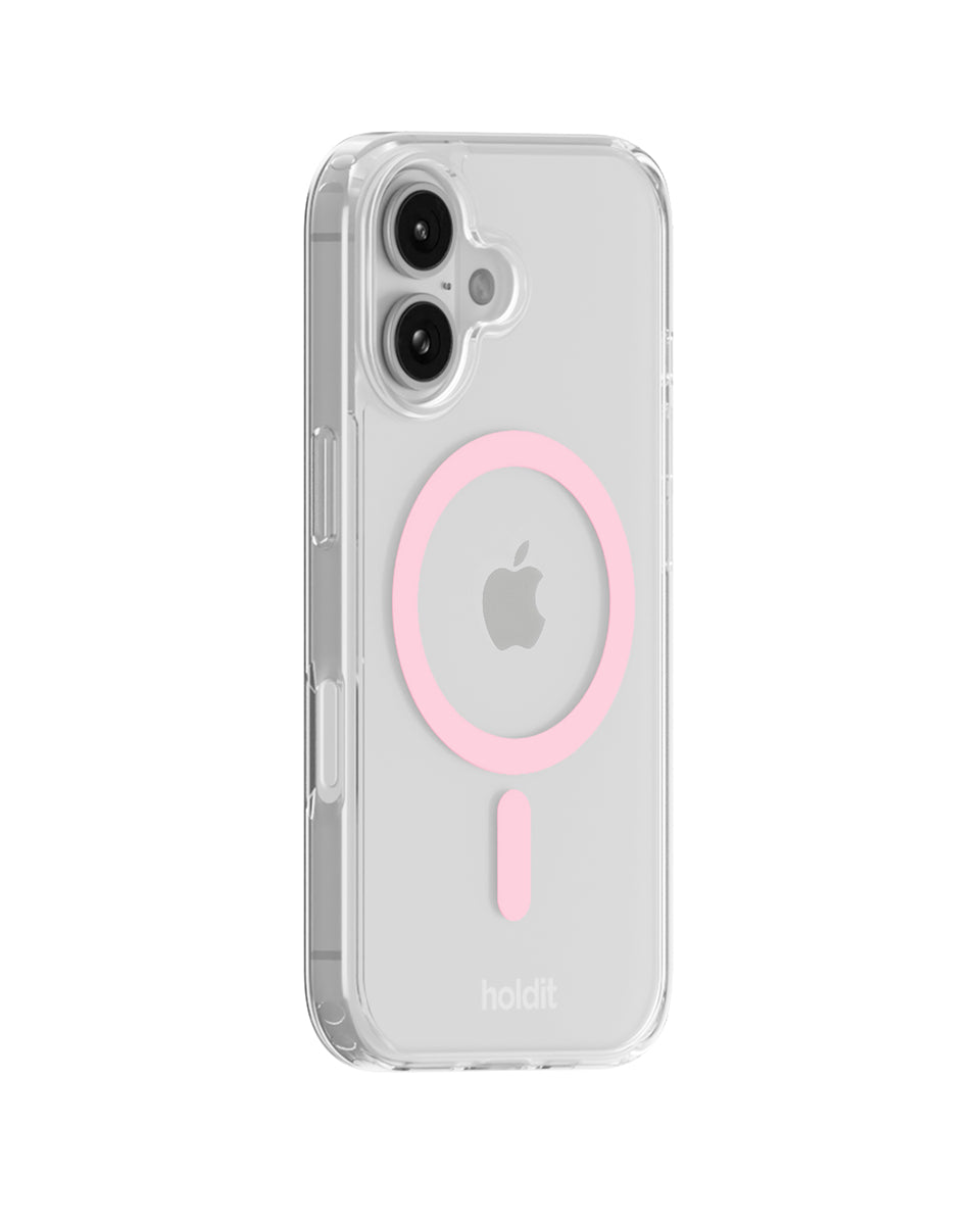 Silikonowe etui MagSafe Pink Ring charakteryzuje się minimalistycznym designem i komfortowym wykończeniem, które zakrywa przyciski głośności i krawędzie. Dzięki wbudowanym magnesom kompatybilnym z MagSafe możesz łatwo korzystać z ładowania bezprzewodowego. Wykonane jest w 100% z PC/TPC z recyklingu z certyfikatem GRS.&nbsp;

Produkt wegański.