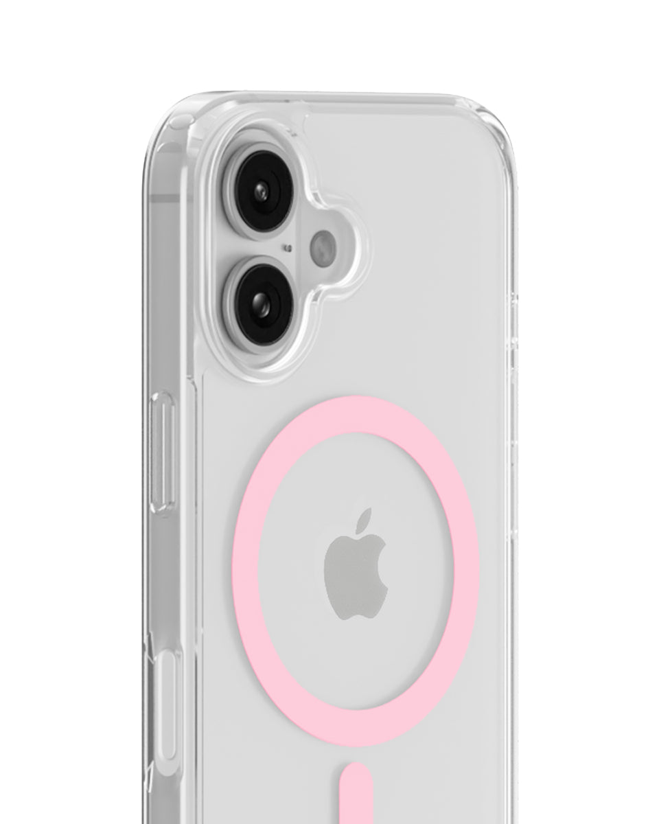 Silikonowe etui MagSafe Pink Ring charakteryzuje się minimalistycznym designem i komfortowym wykończeniem, które zakrywa przyciski głośności i krawędzie. Dzięki wbudowanym magnesom kompatybilnym z MagSafe możesz łatwo korzystać z ładowania bezprzewodowego. Wykonane jest w 100% z PC/TPC z recyklingu z certyfikatem GRS.&nbsp;

Produkt wegański.
