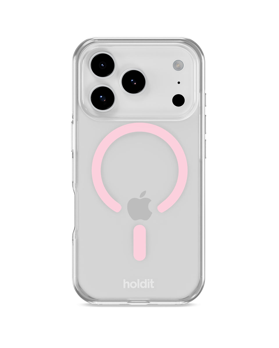 Silikonowe etui MagSafe Pink Ring charakteryzuje się minimalistycznym designem i komfortowym wykończeniem, które zakrywa przyciski głośności i krawędzie. Dzięki wbudowanym magnesom kompatybilnym z MagSafe możesz łatwo korzystać z ładowania bezprzewodowego. Wykonane jest w 100% z PC/TPC z recyklingu z certyfikatem GRS.&nbsp;

Produkt wegański.