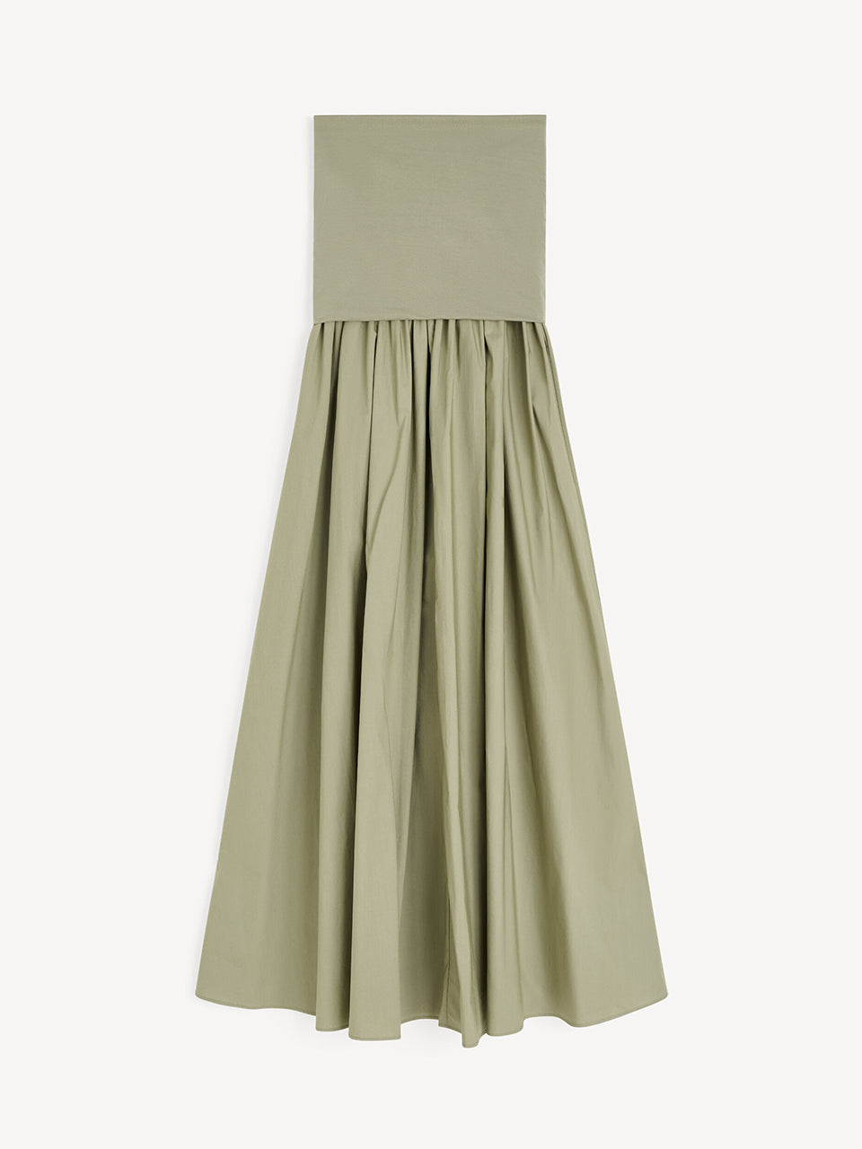 Minimalistyczna sukienka Marc Deep Lichen Green By Malene Birger z górną, dopasowaną, marszczoną cześcią bez ramiączek. Od linii bioder materiał przechodzi w luźną, obszerną spódnicę o długości maxi. Całość tworzy kształt litery A. Wykonana z bawełny organicznej. To idealna propozycja na wiosenno-letnie dni.

-Długość maxi

-Bawełna organiczna

-Zamów sukienkę w swoim standardowym rozmiarze&nbsp;