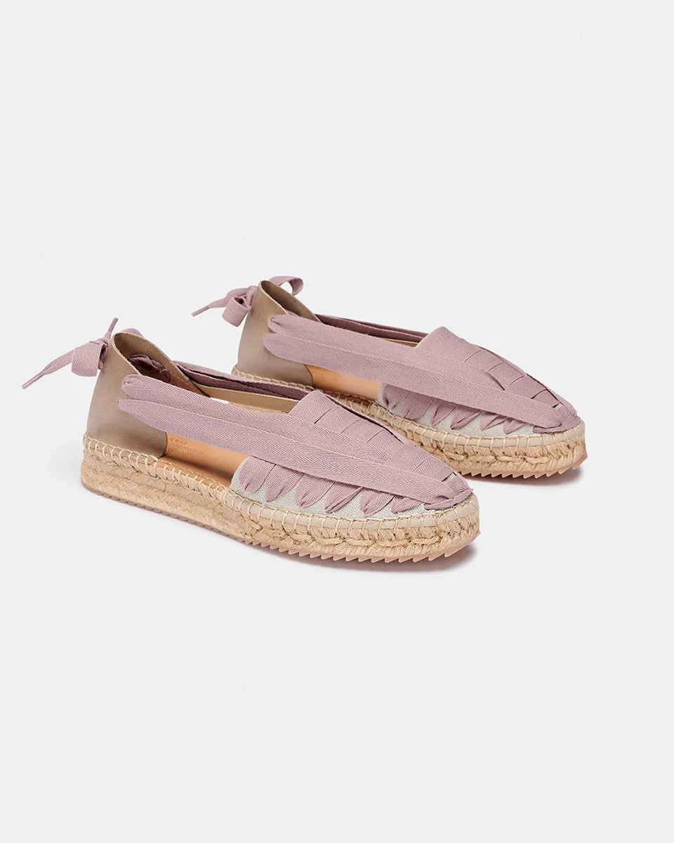 Pink NAGUISA SOC Trail Malva Flat Espadrilles –