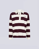 Luźny longsleeve z długim rękawem Paul Stripes Love Stories o ponadczasowym wzorze w kremowo-bordowe paski. Posiada kołnierzyk zapinany na guziki. Nad prawą piersią znajduje się niewielkie logo marki. Wykonany z lekkiej bawełny, zapewnia komfort noszenia przez cały dzień. Jest wszechstronnym elementem garderoby, który łatwo zestawić zarówno z codziennymi, jak i bardziej eleganckimi stylizacjami.