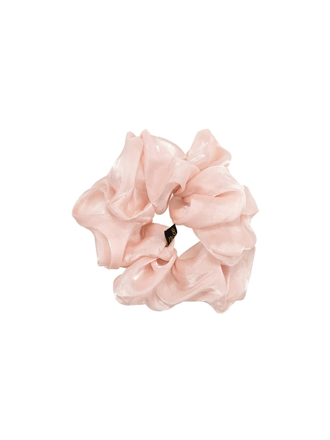 Duża gumka do włosów scrunchie Dreamy Pico Copenhagen z połyskującej organzy.