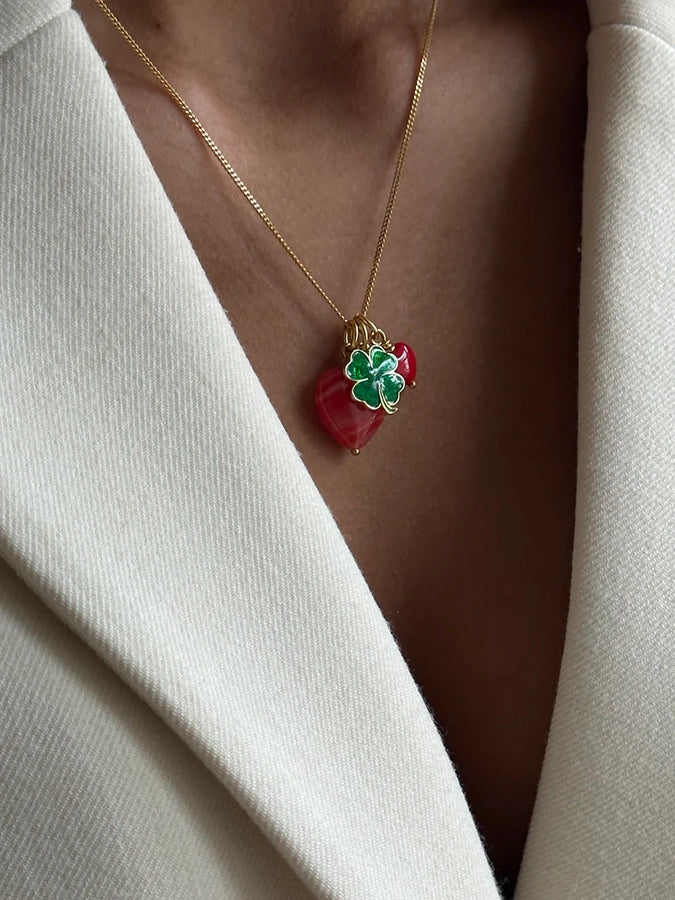 Szklana zawieszka w kształcie serca French Grande Heart Pico Copenhagen.