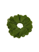 Duża, materiałowa, koronkowa gumka do włosów scrunchie Lace Pico Copenhagen.&nbsp;