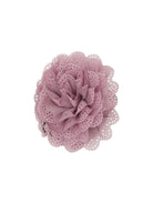 Duża spinka do włosów z dużymi zębami Lace Rose Pico Copenhagen i z materiałową, koronkową różą.&nbsp;