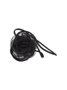 Naszyjnik z czarną różą z organzy na wiązanym sznurku Organza Rose String Pico Copenhagen