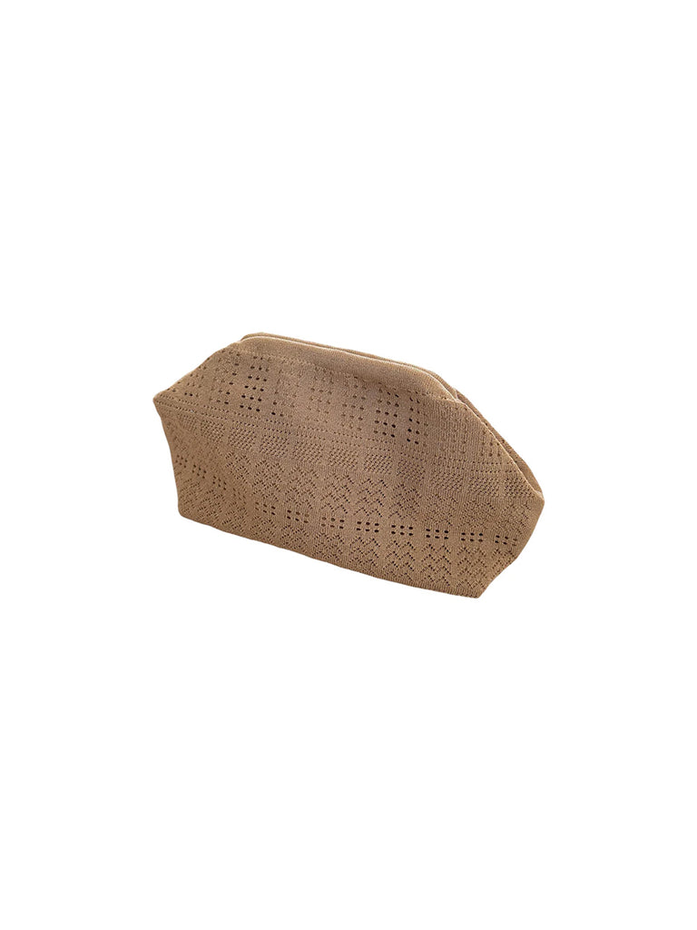 Ręcznie wykonana, materiałowa kopertówka Rosalia Clutch Pico Copenhagen. Wykonana z tkaniny z delikatnym, ażurowym wzorem