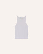 Dzianinowy tanktop Loro Sessun o przylegającym fasonie. Posiada okrągły dekolt i szerokie ramiączka. Wykonany z miękkiej i oddychającej, bawełnianej dzianiny z prążkowaną fakturą.
