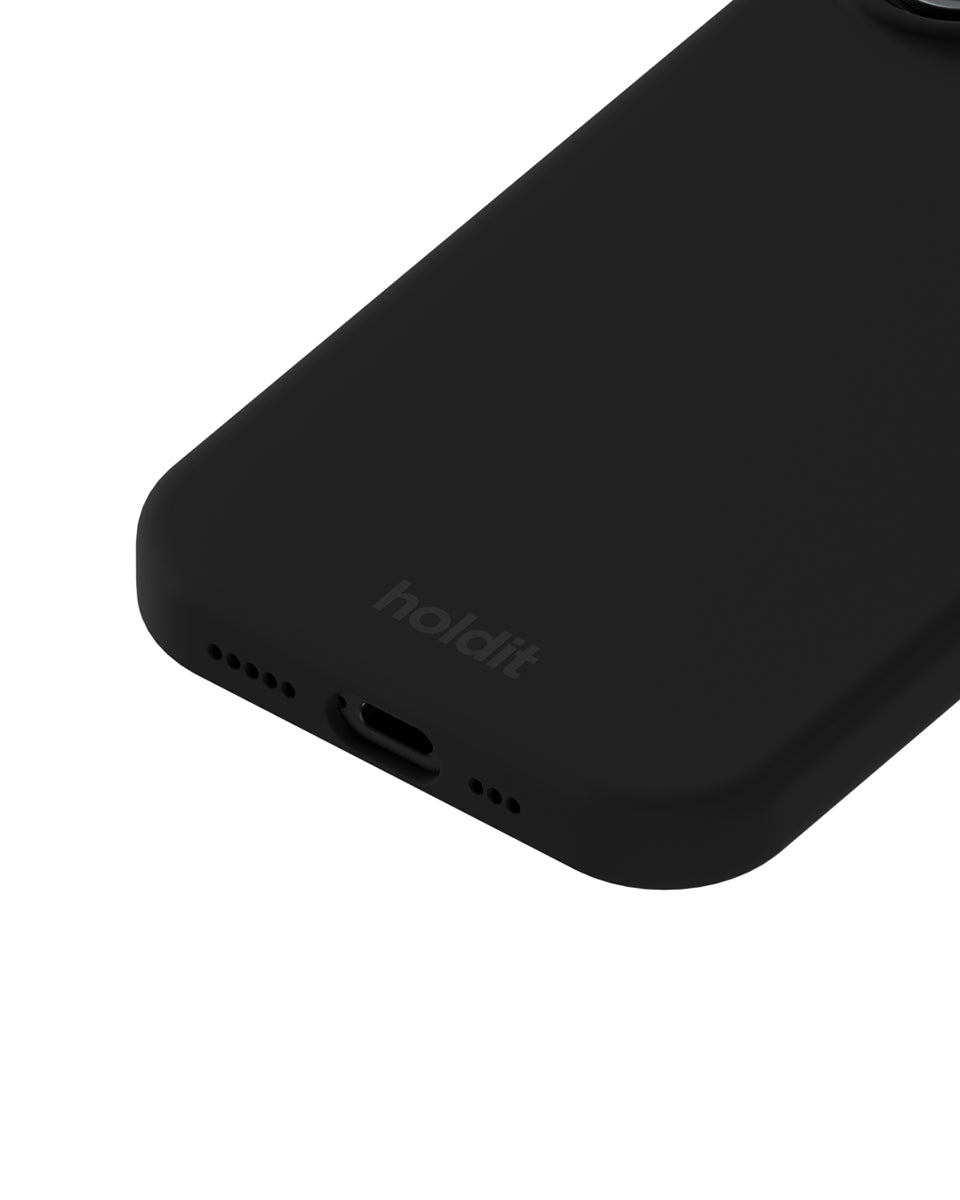 Silikonowe etui Black chroni i odświeża Twój telefon dzięki miękkiej i elastycznej powierzchni. Charakteryzuje się minimalistycznym designem i komfortowym wykończeniem, które zakrywa przyciski głośności i krawędzie. Wykonane jest w 100% z poliwęglanu z recyklingu z certyfikatem GRS.&nbsp;

Produkt wegański.