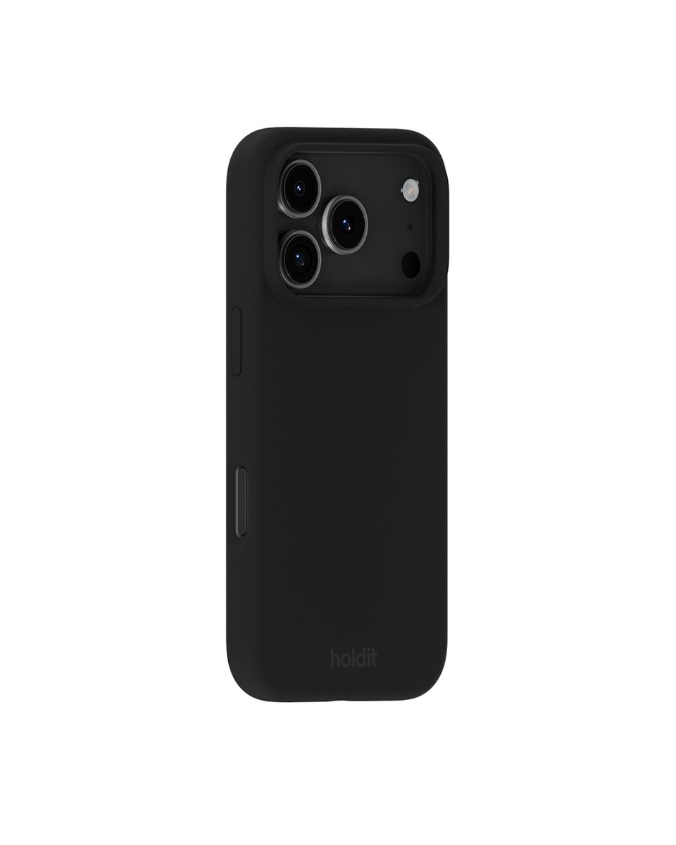 Silikonowe etui Black chroni i odświeża Twój telefon dzięki miękkiej i elastycznej powierzchni. Charakteryzuje się minimalistycznym designem i komfortowym wykończeniem, które zakrywa przyciski głośności i krawędzie. Wykonane jest w 100% z poliwęglanu z recyklingu z certyfikatem GRS.&nbsp;

Produkt wegański.
