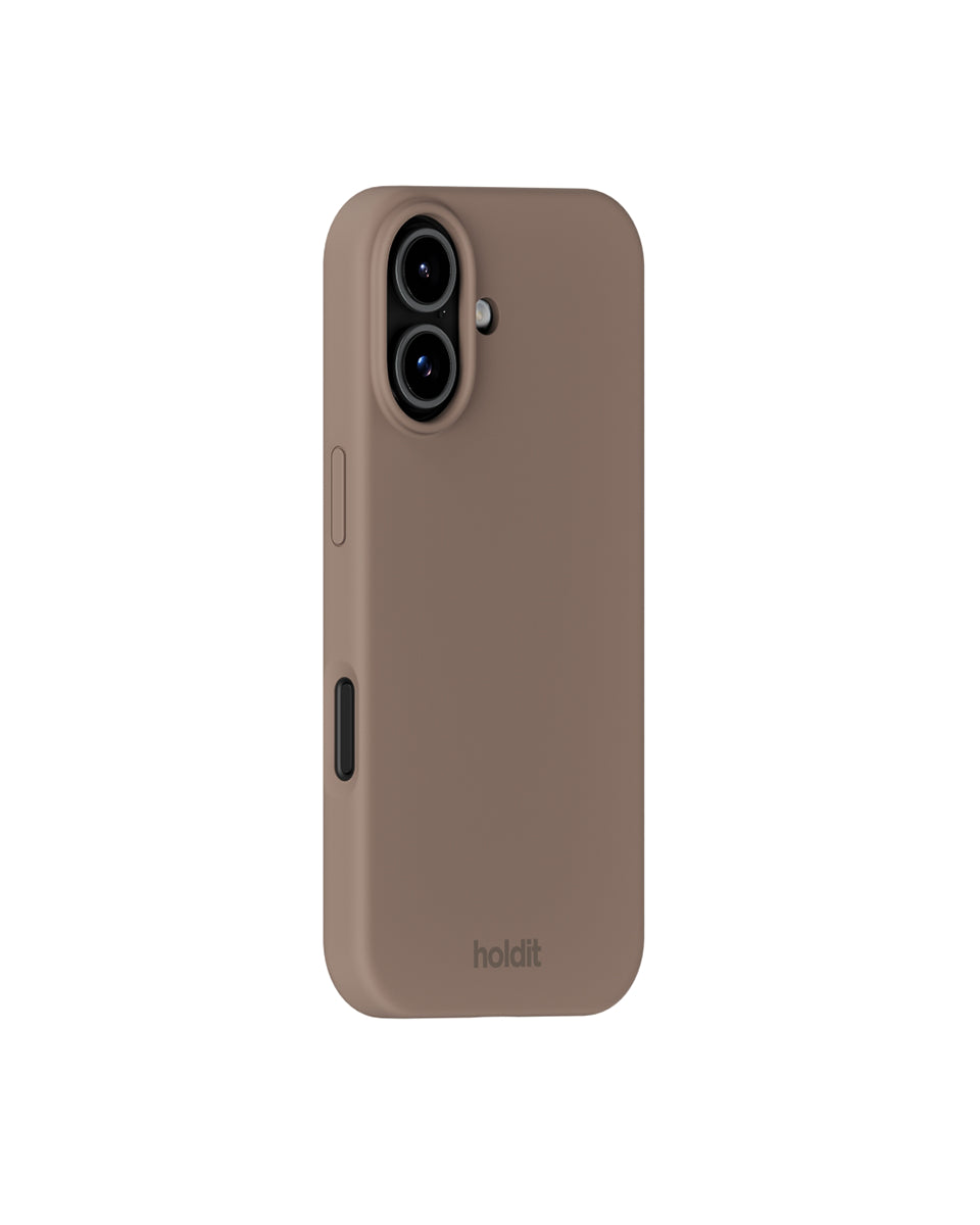 Silikonowe etui Mocha Brown chroni i odświeża Twój telefon dzięki miękkiej i elastycznej powierzchni. Charakteryzuje się minimalistycznym designem i komfortowym wykończeniem, które zakrywa przyciski głośności i krawędzie. Wykonane jest w 100% z poliwęglanu z recyklingu z certyfikatem GRS.&nbsp;

Produkt wegański.