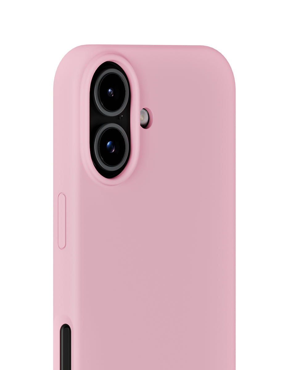 Silikonowe etui Pink chroni i odświeża Twój telefon dzięki miękkiej i elastycznej powierzchni. Charakteryzuje się minimalistycznym designem i komfortowym wykończeniem, które zakrywa przyciski głośności i krawędzie. Wykonane jest w 100% z poliwęglanu z recyklingu z certyfikatem GRS.&nbsp;

Produkt wegański.