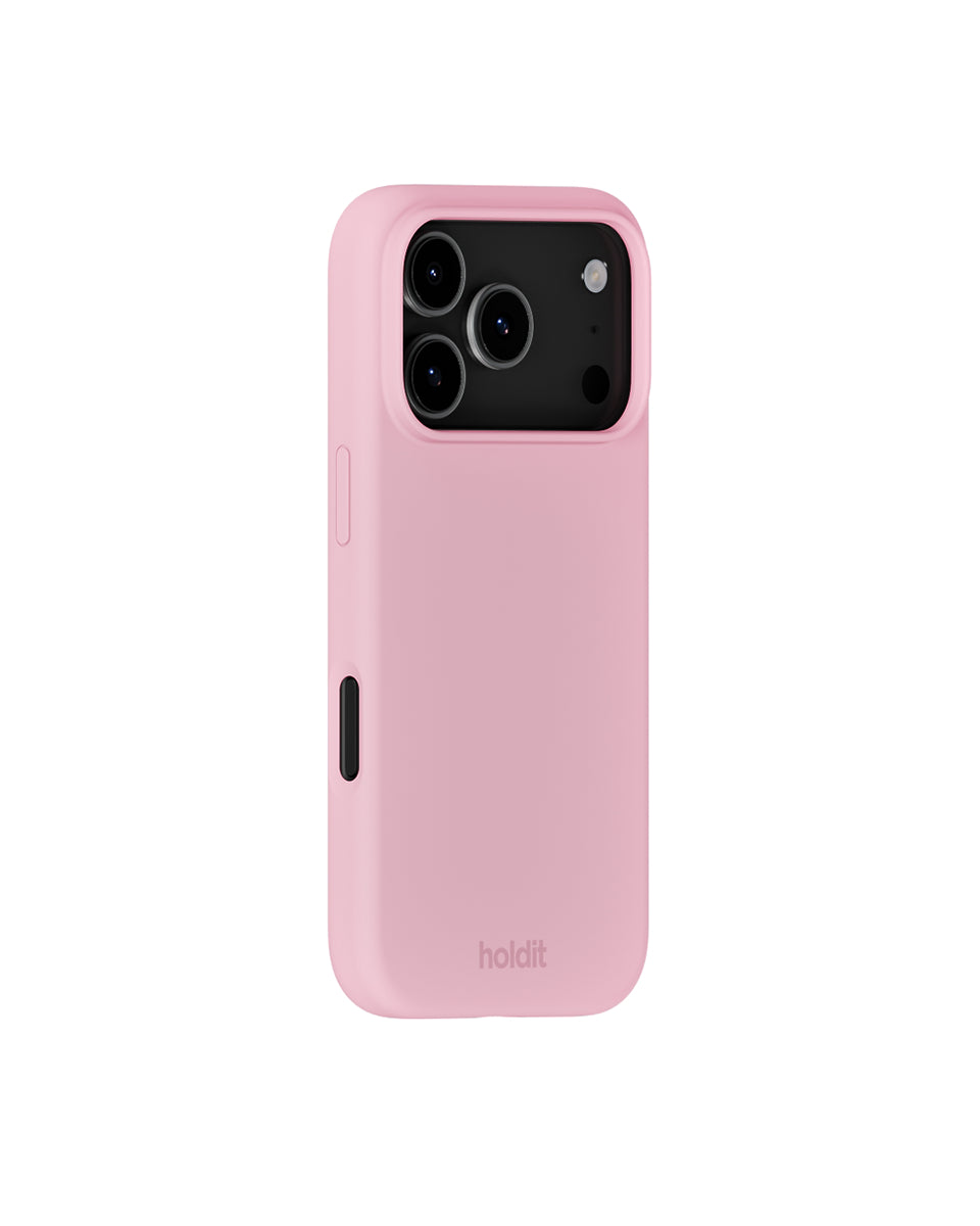Silikonowe etui Pink chroni i odświeża Twój telefon dzięki miękkiej i elastycznej powierzchni. Charakteryzuje się minimalistycznym designem i komfortowym wykończeniem, które zakrywa przyciski głośności i krawędzie. Wykonane jest w 100% z poliwęglanu z recyklingu z certyfikatem GRS.&nbsp;

Produkt wegański.