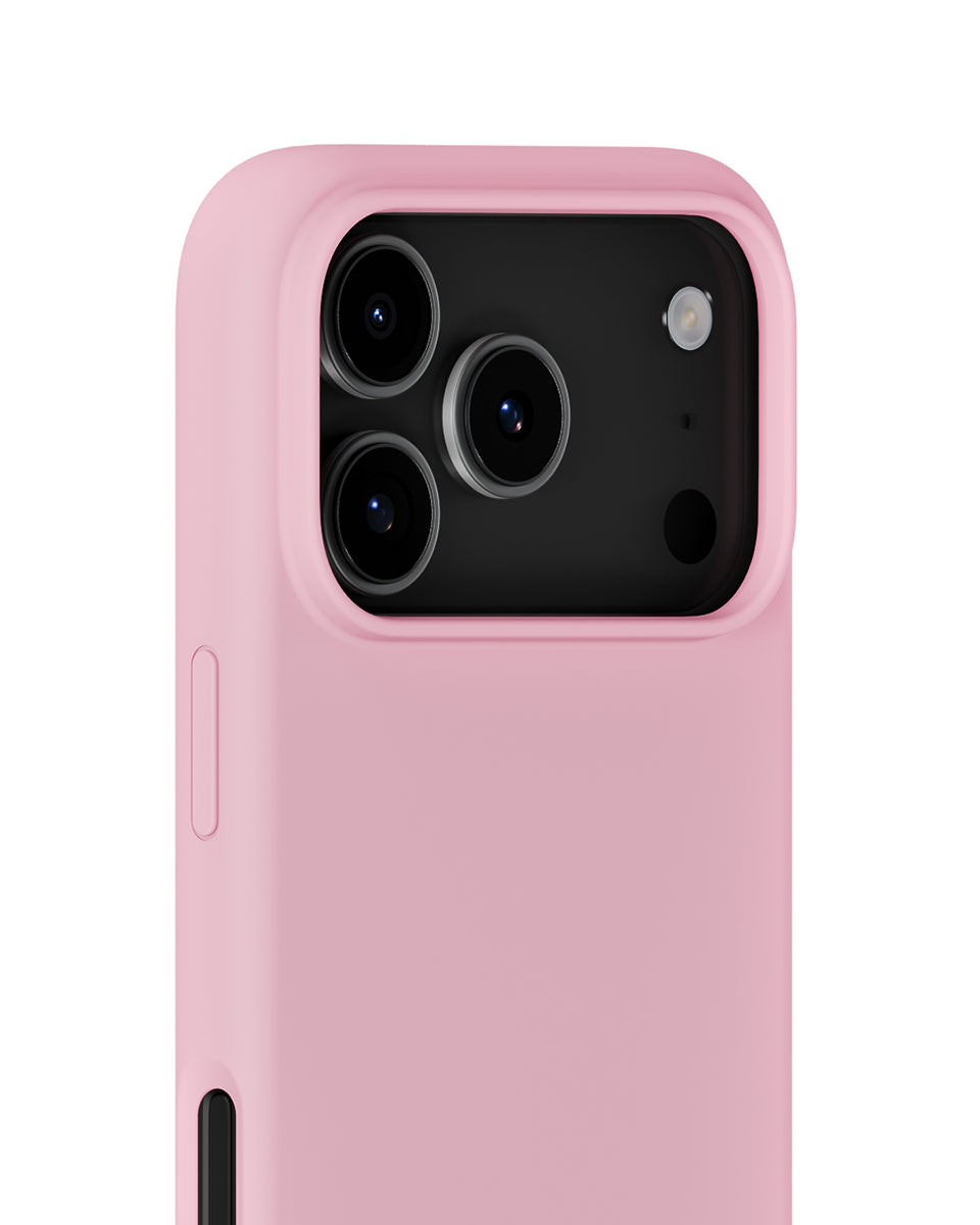 Silikonowe etui Pink chroni i odświeża Twój telefon dzięki miękkiej i elastycznej powierzchni. Charakteryzuje się minimalistycznym designem i komfortowym wykończeniem, które zakrywa przyciski głośności i krawędzie. Wykonane jest w 100% z poliwęglanu z recyklingu z certyfikatem GRS.&nbsp;

Produkt wegański.