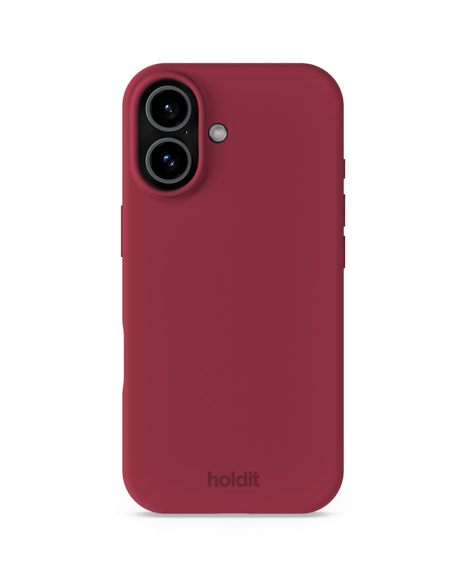 Silikonowe etui Red Velvet chroni i odświeża Twój telefon dzięki miękkiej i elastycznej powierzchni. Charakteryzuje się minimalistycznym designem i komfortowym wykończeniem, które zakrywa przyciski głośności i krawędzie. Wykonane jest w 100% z poliwęglanu z recyklingu z certyfikatem GRS.&nbsp;
