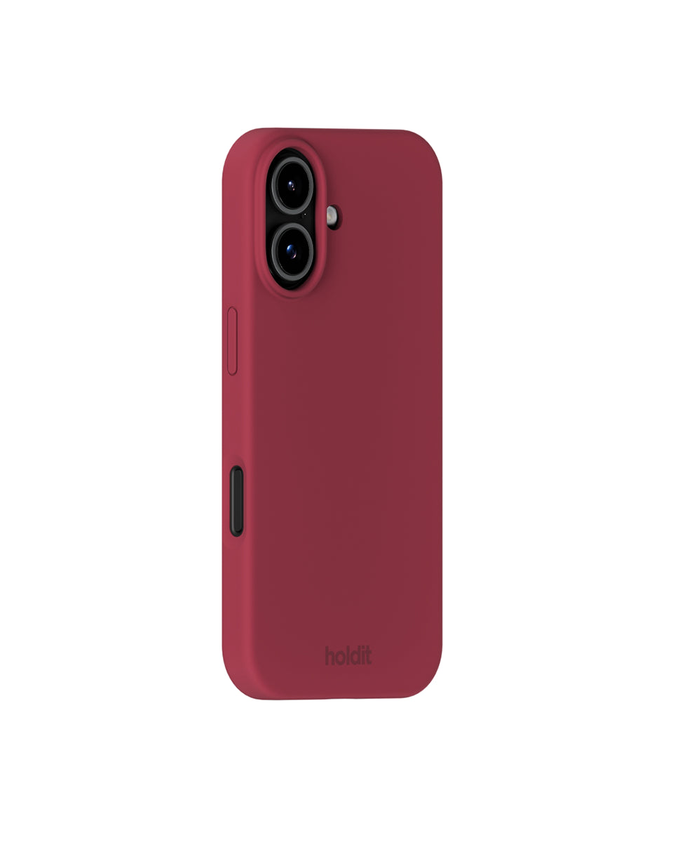 Silikonowe etui Red Velvet chroni i odświeża Twój telefon dzięki miękkiej i elastycznej powierzchni. Charakteryzuje się minimalistycznym designem i komfortowym wykończeniem, które zakrywa przyciski głośności i krawędzie. Wykonane jest w 100% z poliwęglanu z recyklingu z certyfikatem GRS.&nbsp;