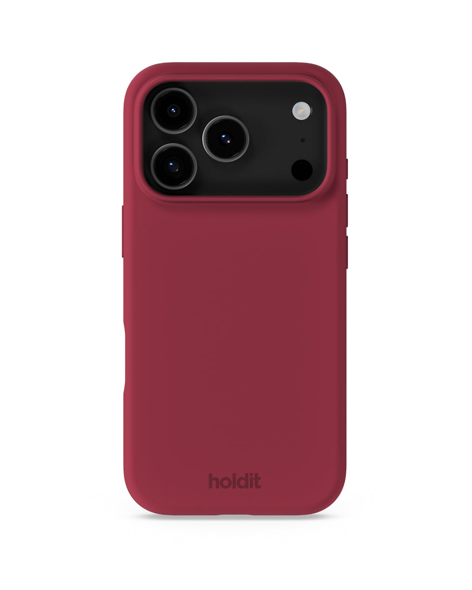 Silikonowe etui Red Velvet chroni i odświeża Twój telefon dzięki miękkiej i elastycznej powierzchni. Charakteryzuje się minimalistycznym designem i komfortowym wykończeniem, które zakrywa przyciski głośności i krawędzie. Wykonane jest w 100% z poliwęglanu z recyklingu z certyfikatem GRS.&nbsp;