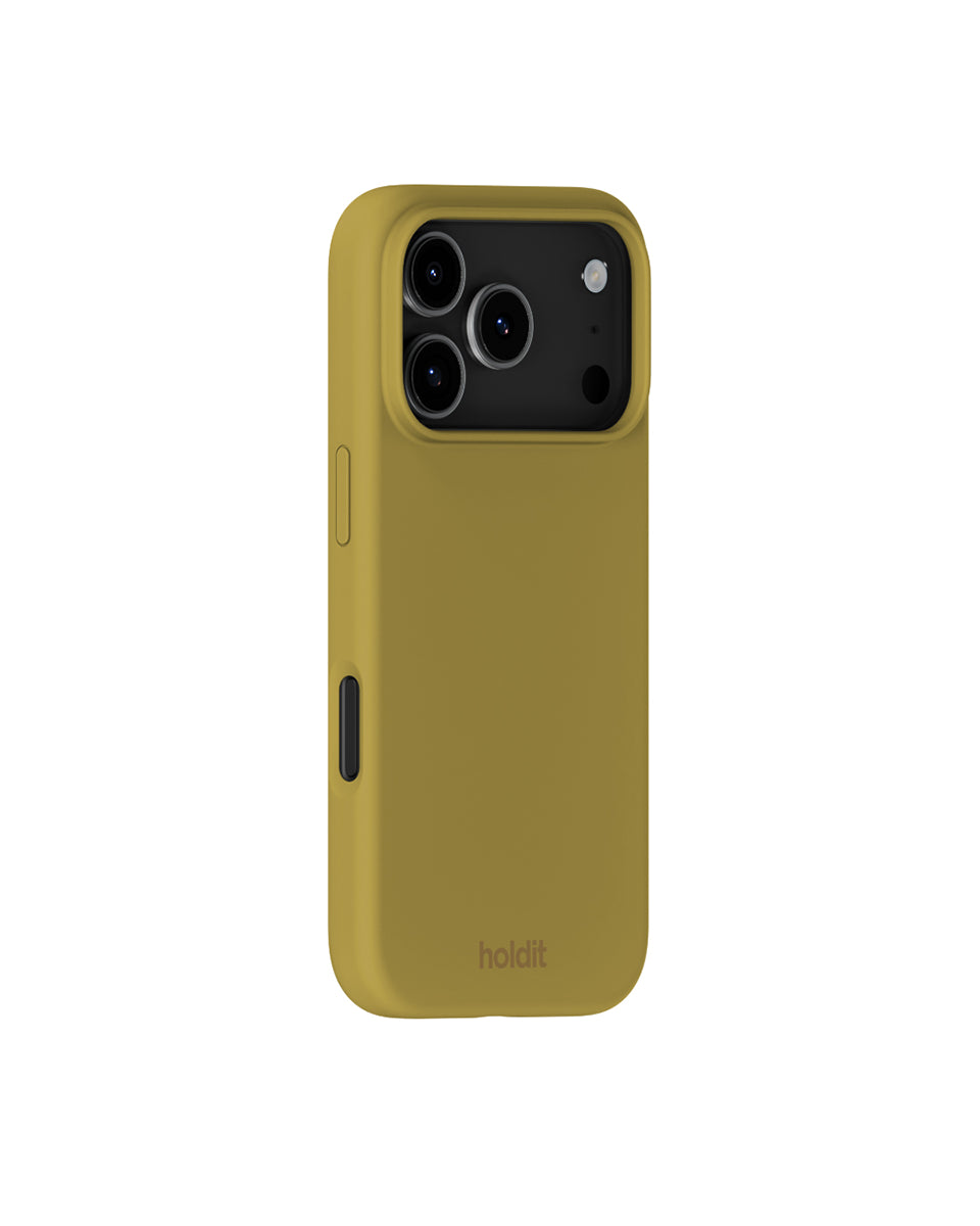 Silikonowe etui Warm Olive chroni i odświeża Twój telefon dzięki miękkiej i elastycznej powierzchni. Charakteryzuje się minimalistycznym designem i komfortowym wykończeniem, które zakrywa przyciski głośności i krawędzie. Wykonane jest w 100% z poliwęglanu z recyklingu z certyfikatem GRS.&nbsp;

Produkt wegański.