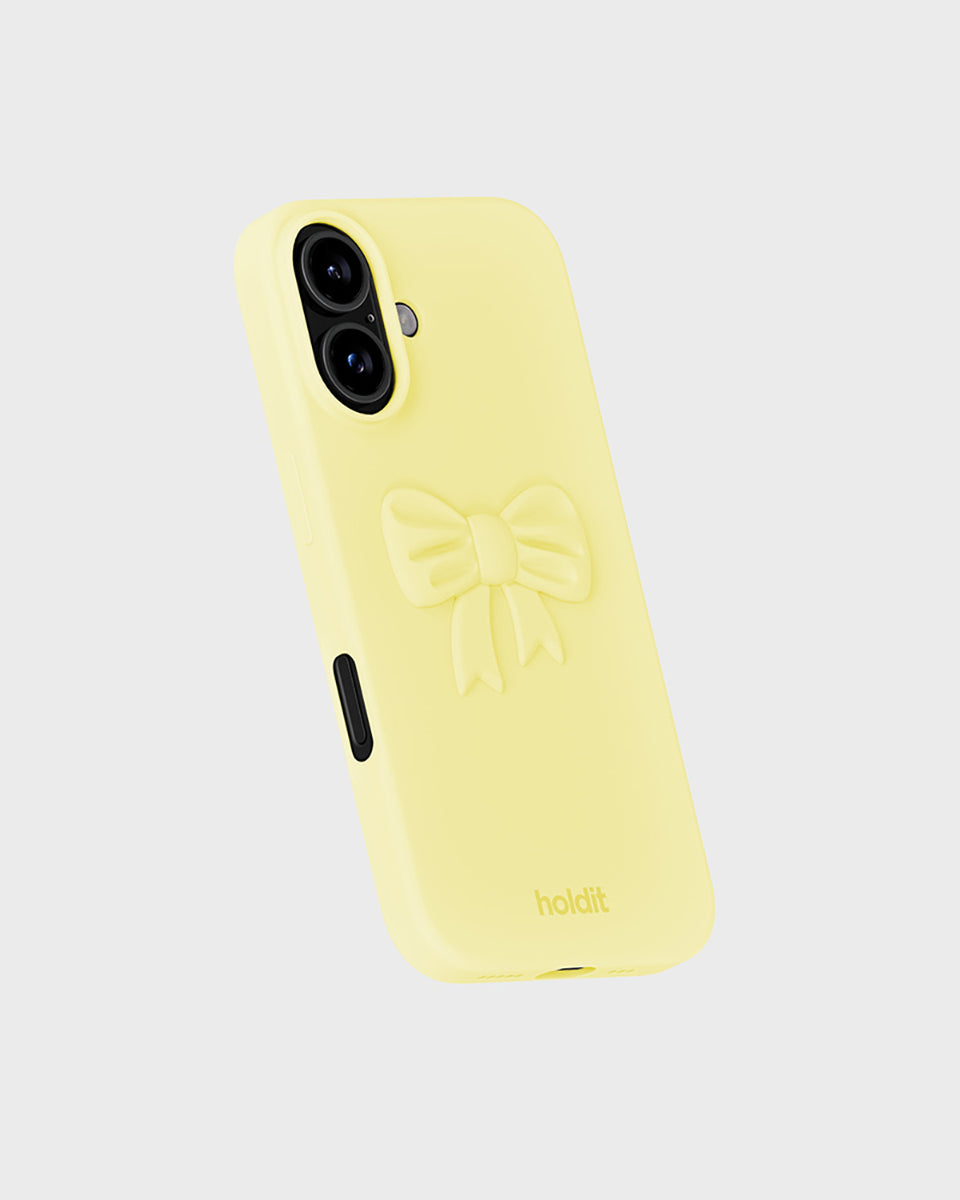 Miękka, silikonowa naklejka Bow Lemonade z wypukłym wzorem, tworzącym unikalny efekt 3D. Przyklej ją do swojego telefonu, laptopa lub notesu za pomocą klejącego tyłu. Dopasuj ją do silikonowego etui w tym samym odcieniu lub w kontrastującym kolorze.