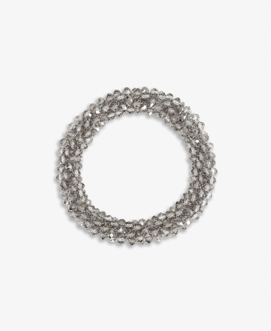 Elastyczna gumka do włosów Beaded SUI AVA wyszywana koralikami .
