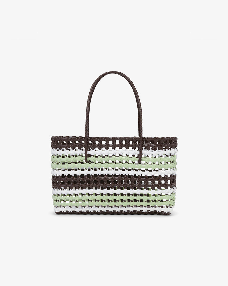 Torba Kaya Woven Tote Big SUI AVA o plecionej fakturze i klasycznym, stonowanym wyglądzie. Zaprojektowana zarówno do noszenia na codzień, jak i na specjalne okazje.&nbsp;
