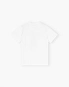 Luźny, bawełniany, biały t-shirt BASIC COTTON JERSEY Leopard GANNI z okrągłym dekoltem i krótkim, szerokim rękawem. Z przodu posiada uroczą grafikę oraz logo GANNI. Wykonany z miękkiej bawełny organicznej. Idealny z jeansami lub spódnicą.

-Luźny fason

-Miękka bawełna organiczna&nbsp;

-Zamów t-shirt w swoim standardowym rozmiarze. Jeśli chcesz, żeby był bardziej oversizowy - zamów go w większym rozmiarze.